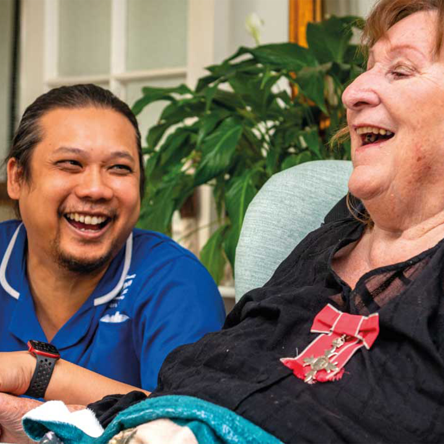 Caremark care worker with client
