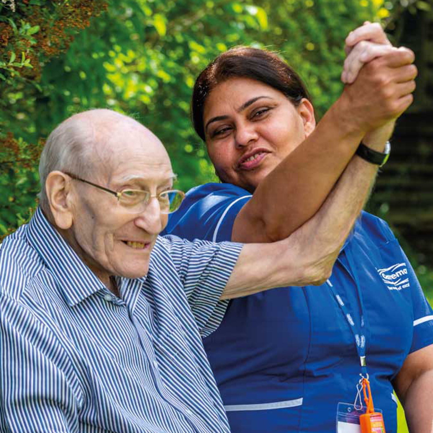 Caremark care worker with client