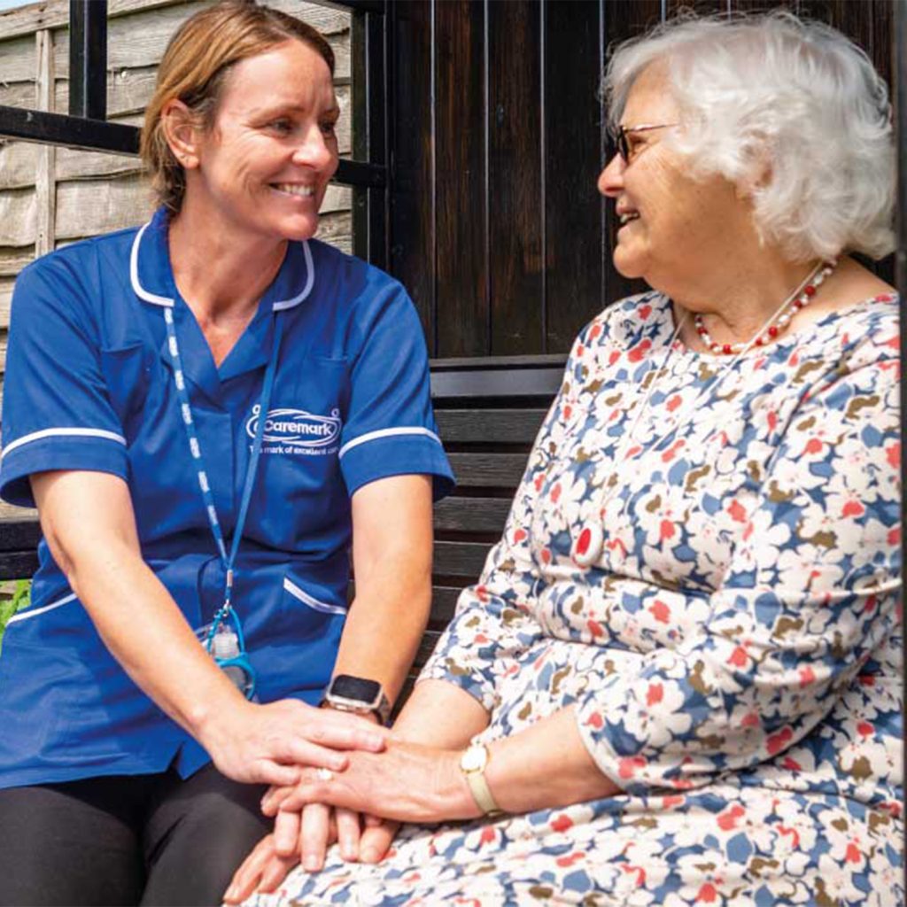 Caremark care worker with client