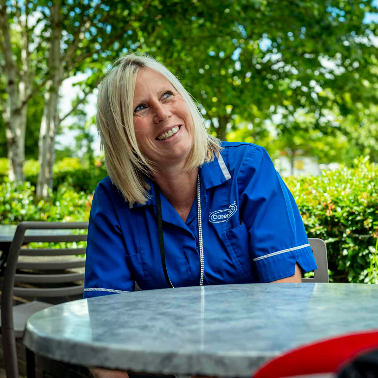 Caremark care worker with client